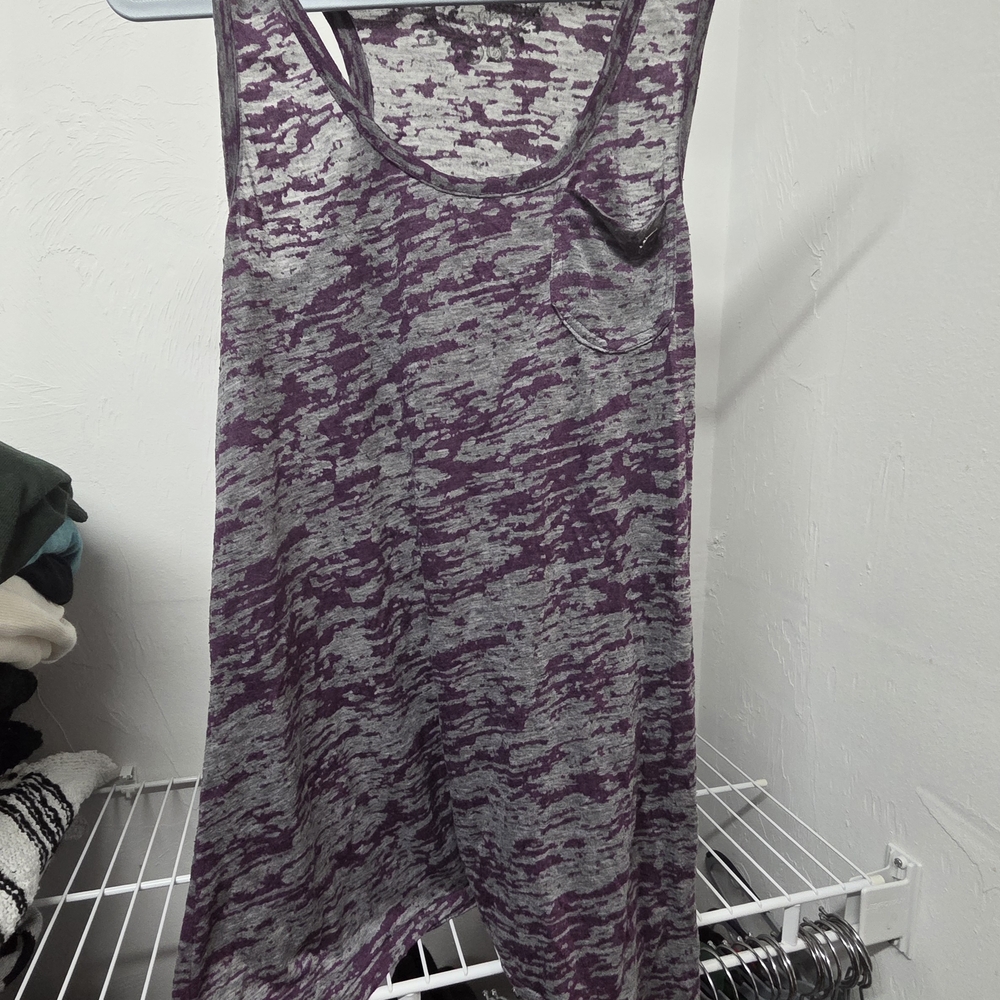 Buffalo David Bitton Purple and Gray Tank Top